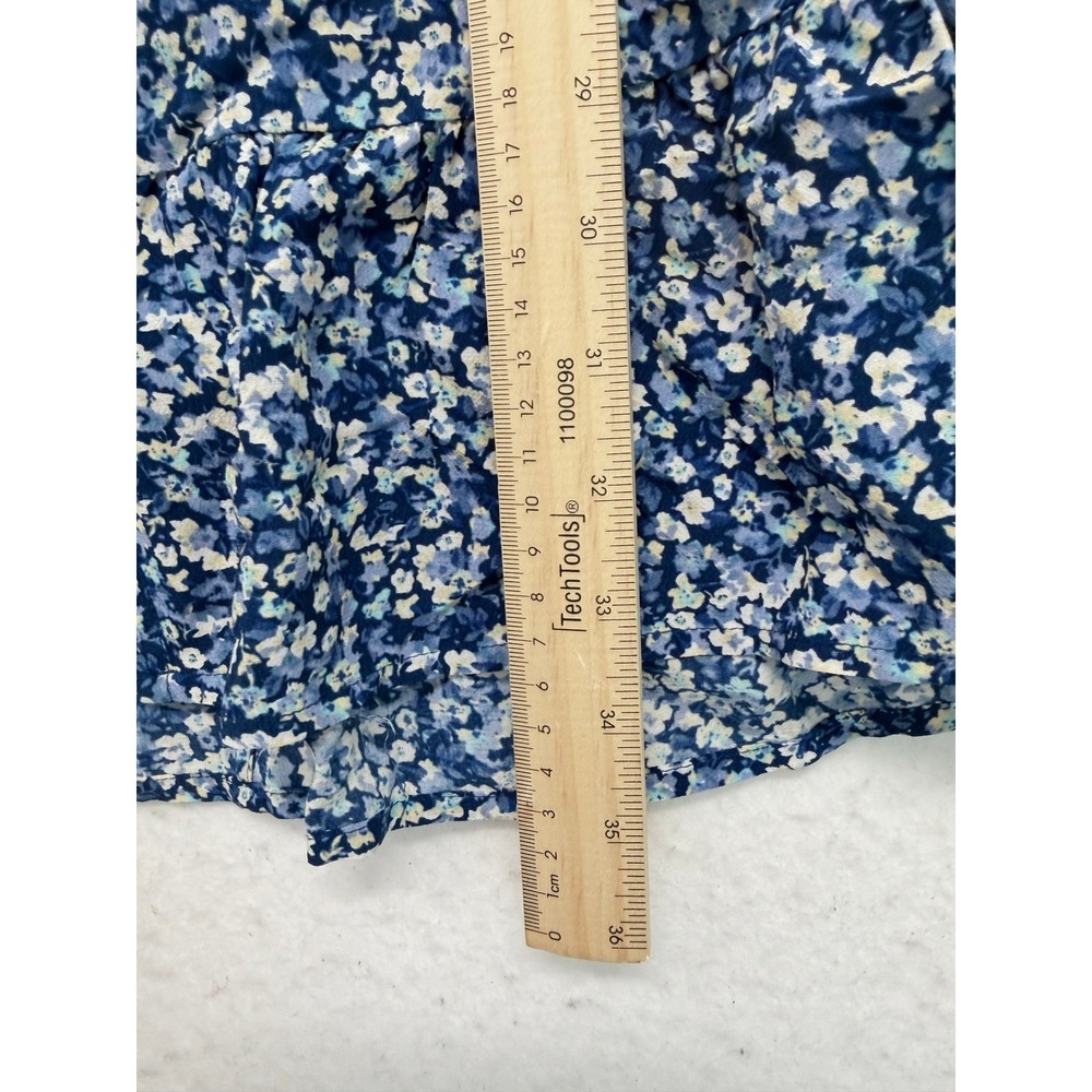 Rails Eliza Ice Chrysanthemum Cottagecore Boho Floral Mini Dress Blue S NWOT - Picture 8 of 9